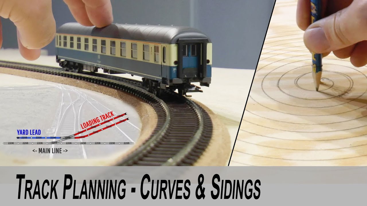 Model Railroad Track Work Fundamentals - Curves & Sidings - YouTube