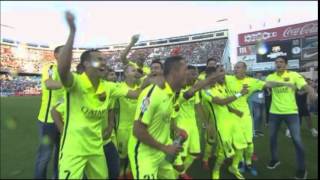 Barça win La Liga Champions and Celebration Atletico Madrid vs FC Barcelona - Campéon Liga BBVA 2015