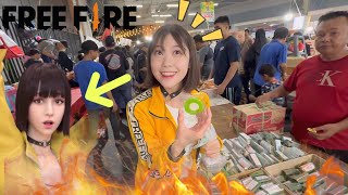 KellyKorea become Kelly Free fire 🔥🇰🇷 | Real life  Kelly