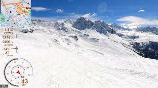 [4K] Skiing St-Luc, Entire Resort Part 2/5 Tignousa, Val d'Anniviers Switzerland, GoPro HERO9
