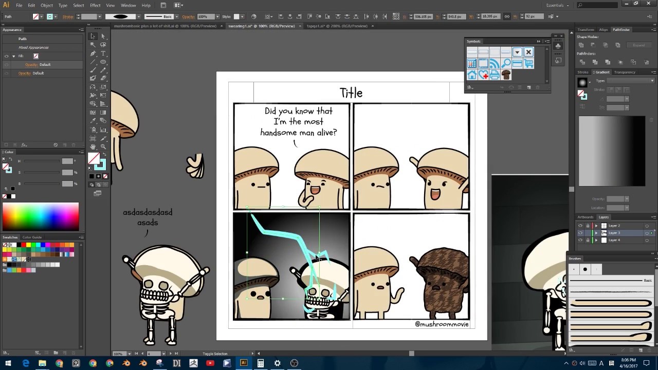 Comic Creation Timelapse - YouTube