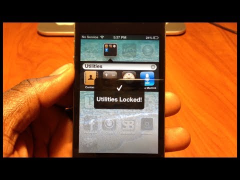 Lock Folders On iPhone iPod & iPad Lock Folders On iPhone iPod & iPad