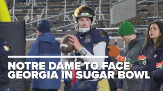 Notre Dame to face Georgia in Sugar Bowl