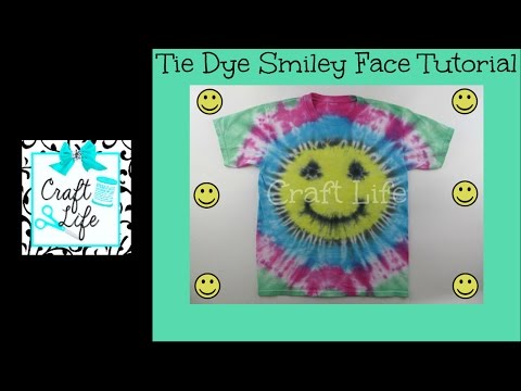 Craft Life ~ Jacy and Kacy DIY ~ Smiley Face Tie Dye Tutorial Craft Life ~ Jacy and Kacy DIY ~ Smiley Face Tie Dye Tutorial