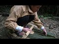 life in the rainforest single mom completes new bamboo house wall making stairs