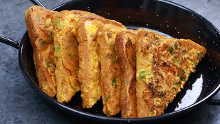 Bread Toast | పిల్లలు స్నాక్ అడిగినప్పుడు 10ని||లో బ్రెడ్ తో ఇలాచేసి పెట్టండి | Masala ToastinTelugu