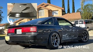 Supra MK3 3p Wing INSTALL (Drift Day Prep)