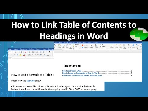 Where you will apply the option table of contents?