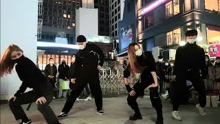 YU KAGAWA, YUJIN, CHANWOOK \u0026 FRIEND. HONGDAE STREET DYNAMIC FANTASTIC BUSKING. 20201115.