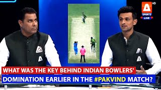 What was the key behind Indian bowlers' domination earlier in the #PAKvIND match? 🇵🇰 🆚 🇮🇳