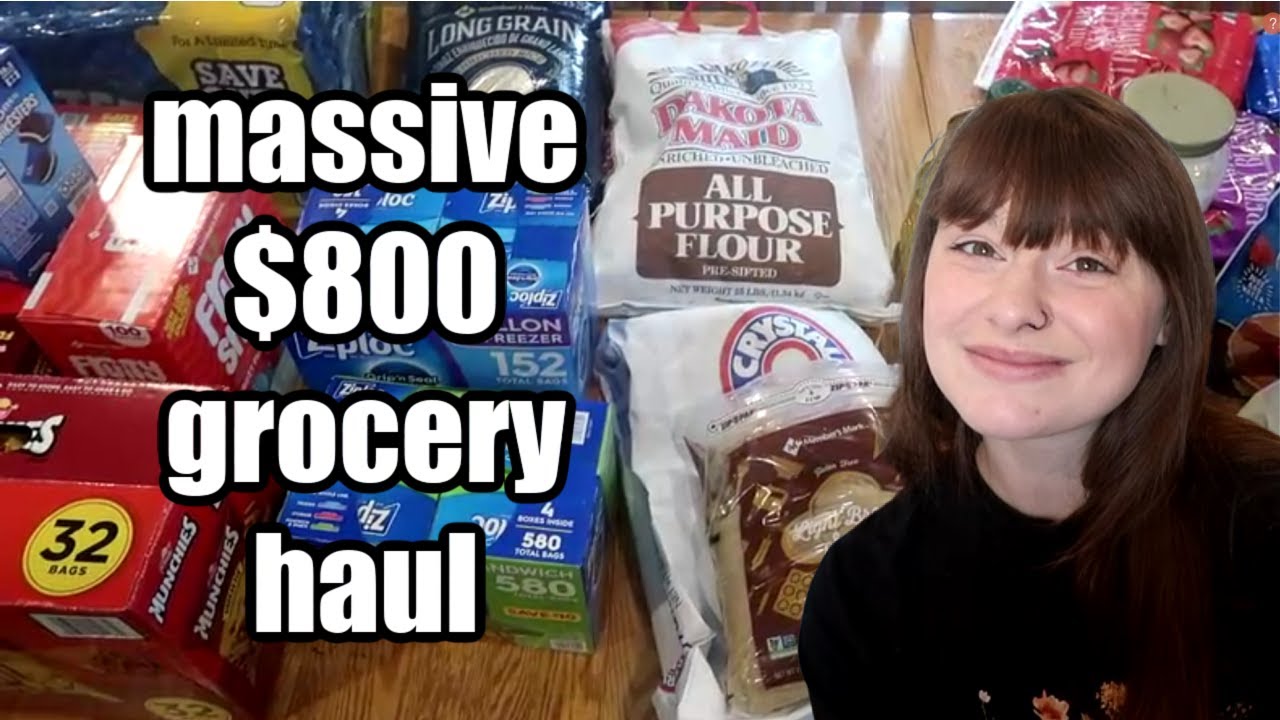 April Large Family ONCE A MONTH GROCERY SHOPPING HAUL | ALDI, SAMS CLUB ...