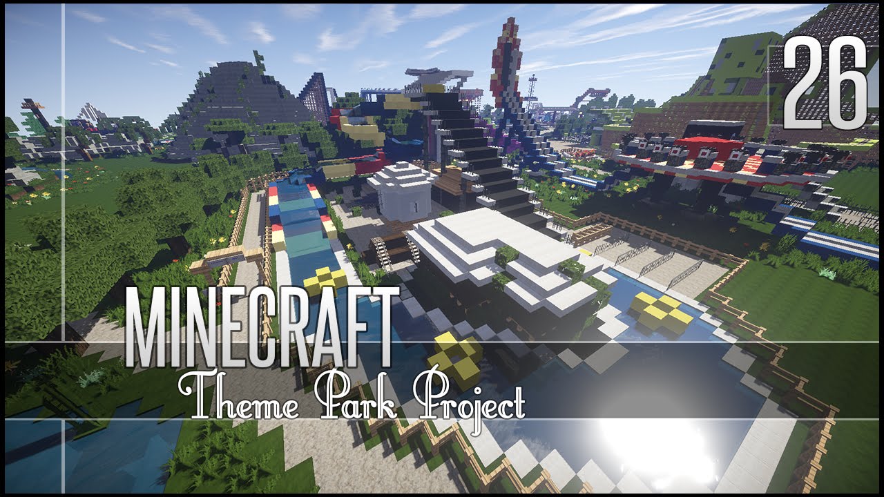 Minecraft Lets Build Theme Park Part 26 Youtube