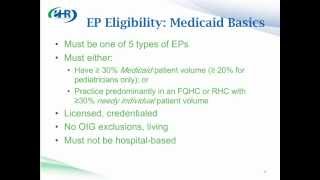 CMS Presents: EHR Incentive Programs - Introduction, Overview, and Structure