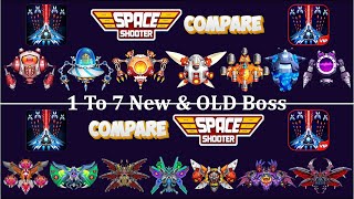 Galaxy Attack Space Shooter Boss Showdown! Old vs New (1-7) - Compare Review By Apache Gamers