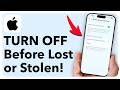 Turn Off These iPhone Settings Before Your iPhone Is Lost Or Stolen