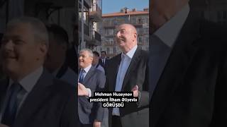 Prezident İlham Əliyev bloger Mehman Huseynovla görüşüb! Mehman prezidentə yeni əsəri göstərib!