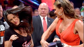 Stephanie Mcmahon Slaps Brie Bella