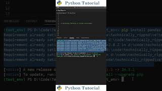 Installing Libraries In A Virtual Environment | Python Tutorial