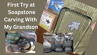 Soapstone Carving with a 5-Year-Old