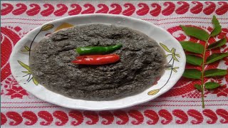 তিল আৰু নাৰিকলৰ চাটনি//Sesame with coconut chutney by makan//Assamese language