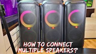 How to connect 3 JBL Partybox 710 and play sound at the same time?