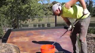 Reactive Acid Staining at the Myrtle Hill Cemetery Mediation Garden of Rome, GA