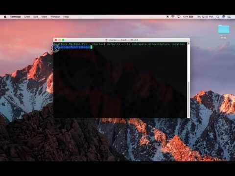 Change Default Screenshot Location on a MacBook Pro using the Terminal Change Default Screenshot Location on a MacBook Pro using the Terminal