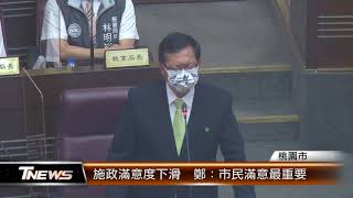 施政滿意度下滑  鄭：市民滿意最重要│T-NEWS聯播網