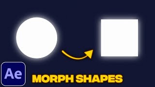 Shape Morph Tutorial in After Effects | Morphing Shapes