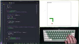 ASMR Programming - Coding a JavaScript Snake Game - No Talking