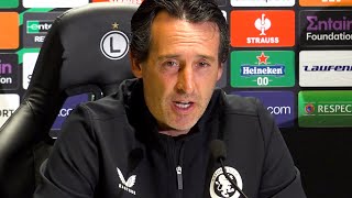 'I am very happy in Europe! Proud of our work last year!' | Unai Emery | Legia Warsaw v Aston Villa