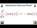 Proof that the Derivative of cos(x) is -sin(x) using the Limit Definition of the Derivative