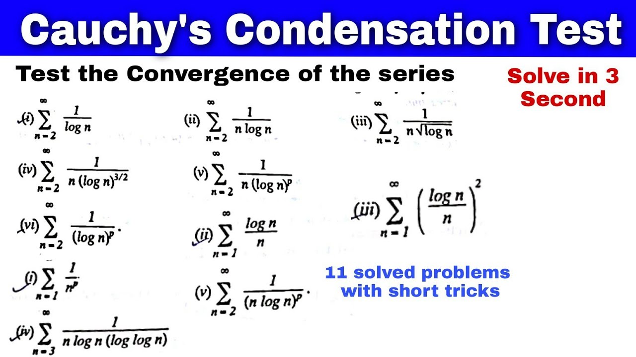 CSIR NET TRICKS | CONVERGENCE AND DIVERGENCE PROBLEMS OF SERIES - YouTube