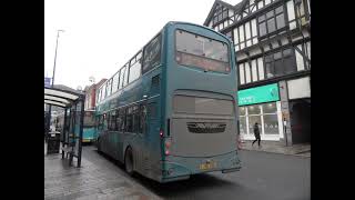 Wright Gemini 1 Volvo B7TL ExLeicester 4004, Arriva Kent 6141 FJ56OBD at Maidstone Royal Star Arcade