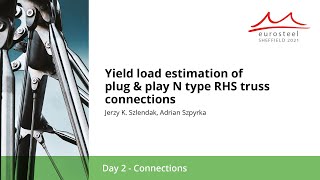 Yield load estimation of plug \u0026 play N type RHS truss connections | Eurosteel 21 Day 2 | Track 2