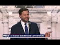 ‘america needs president trump’ vp pick jd vance addresses rnc