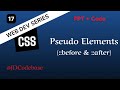 Pseudo Elements (::before & ::after) – CSS Tutorial for Beginners | Web Dev Series | JDCodebase