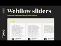 Custom Webflow Sliders – Creating a one-step slider inside Webflow