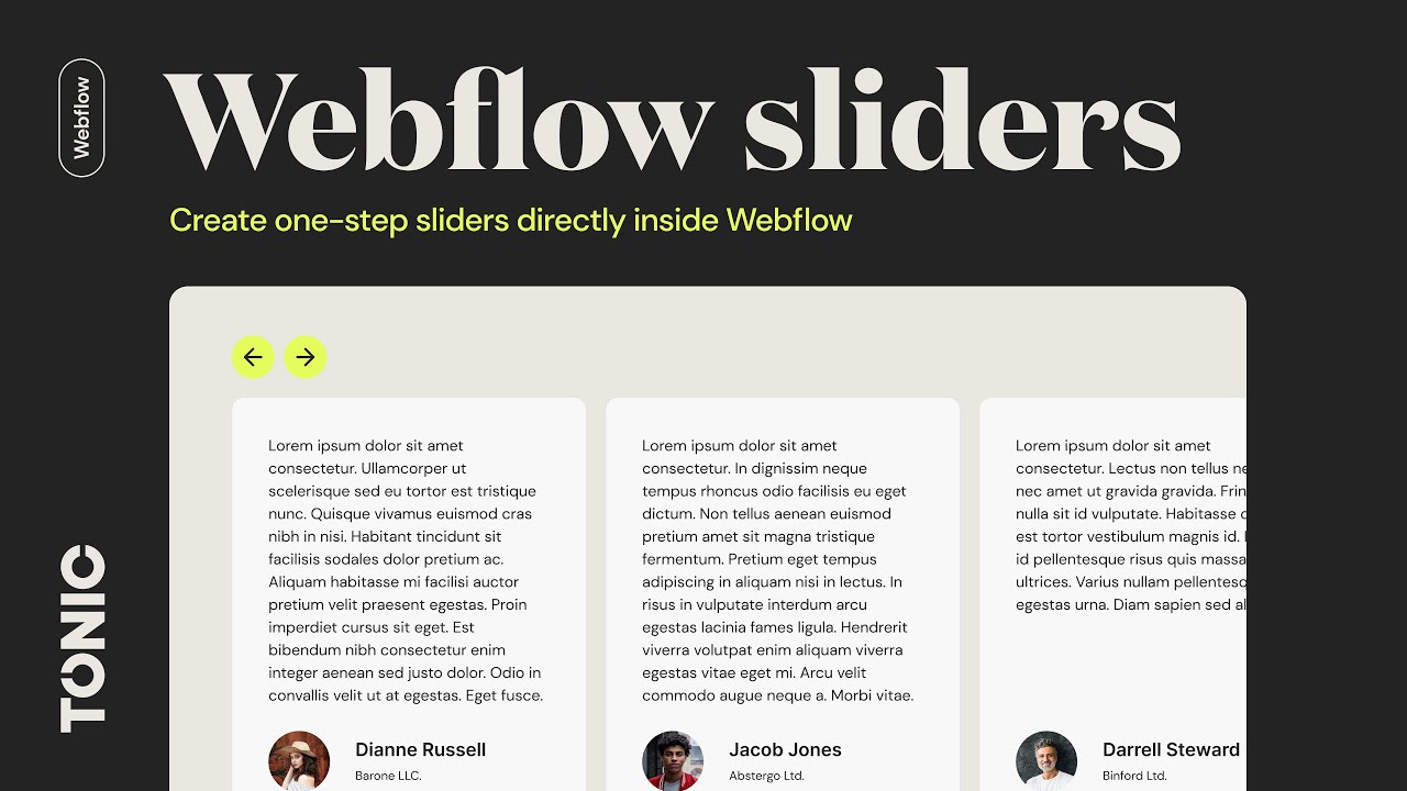 Custom Webflow Sliders Creating A One Step Slider Inside Webflow