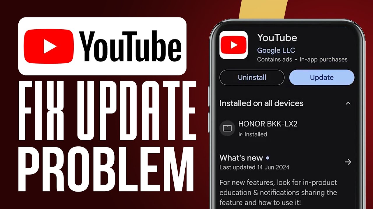 How To Fix Youtube Update Problem 2025 There Was A Problem With The