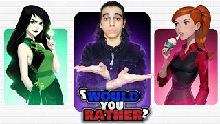 بهترین کارتون دهه هشتادی؟🤔😁/WOULD YOU RATHER