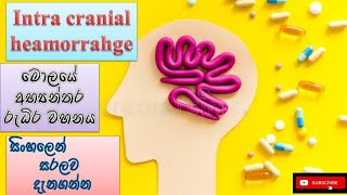 Intra cerebral heamorrhge/මොලයේ අභ්‍යන්තර රුධිර වහනය/how happens/causes/treatment/sinhala/prevent