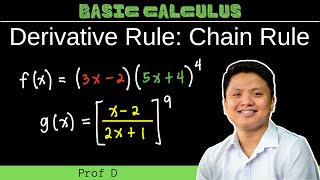 The Chain Rule for Finding Derivatives | Part 2 | Basic Calculus