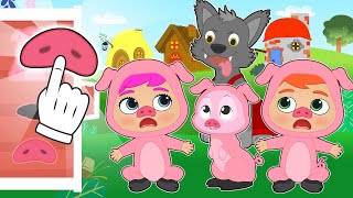 BABIES ALEX AND LILY 🐖🏠 The three little Pigs Story