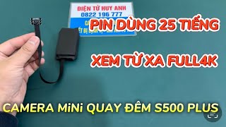 Camera Siêu Nhỏ S500 Plus Không Dây Giá Rẻ , Camera Mini Quay Đêm Xem Trực Tiếp Từ Xa Full4K Sắc Nét