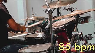 85 Bpm Drum Track Batería - Funk Beat Sixteenth note Groove