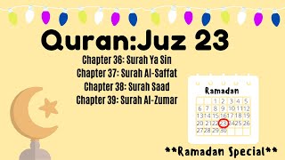 **Ramadan Special** Quran | Juz 23