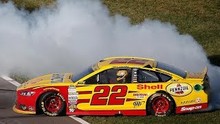 Logano wins in G-W-C finish at Kansas