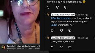 Tina does missing children livestreams in lingerie trying to attract Don Wells
