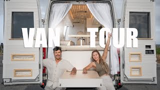 VAN TOUR | Luxury OFF GRID Australian Campervan with custom  Size Shower